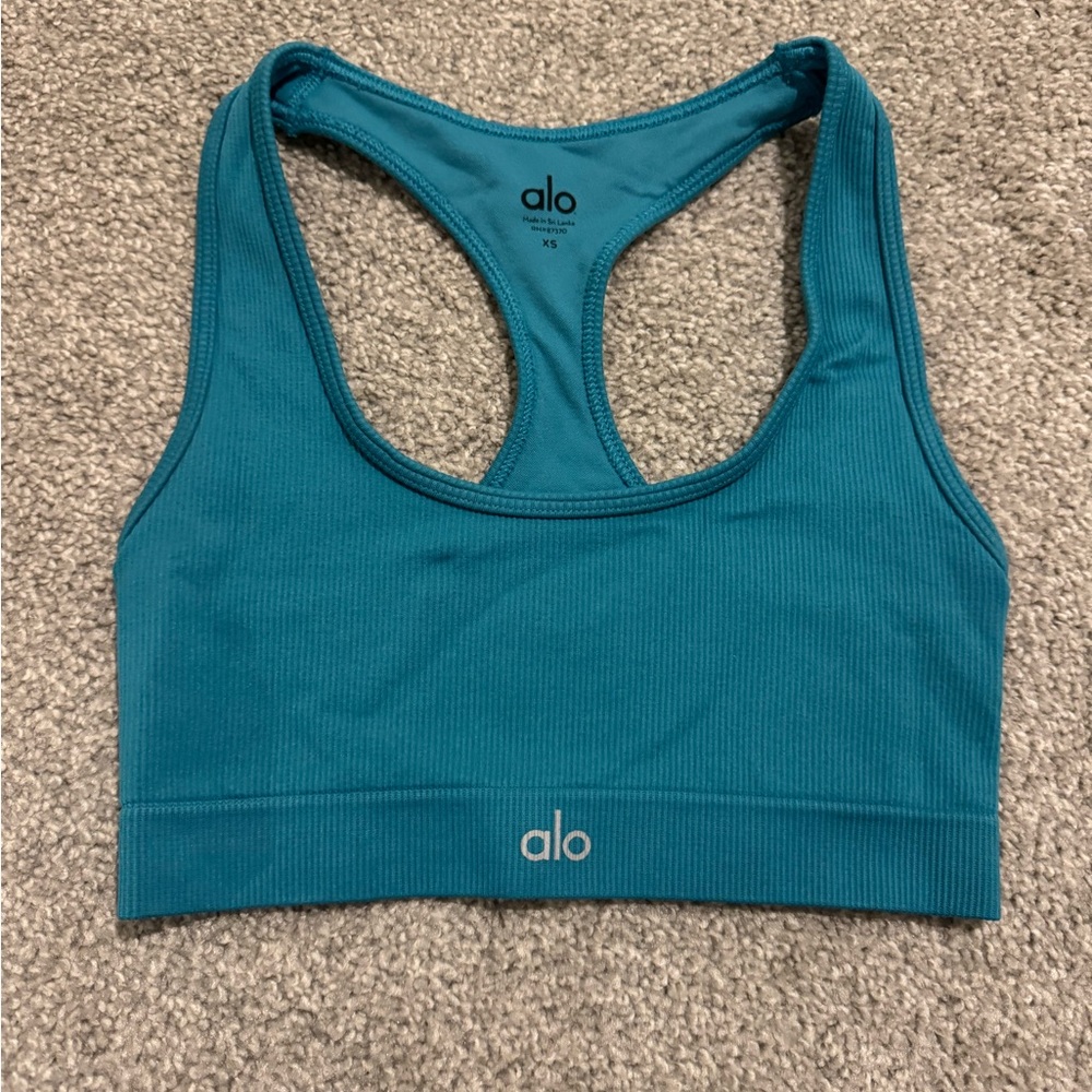 Seamless Ribbed Alo Sports Bra